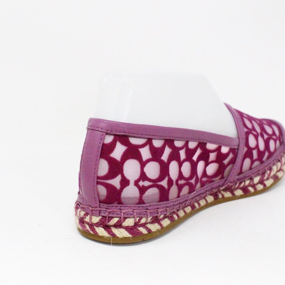 COACH #40467 Lilac Berry Cleo Espadrilles (US 6.5 EU 36.5) - Picture 6 of 9